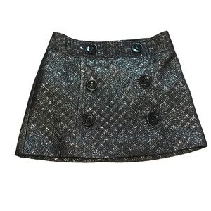 Express Metallic Mini Skirt